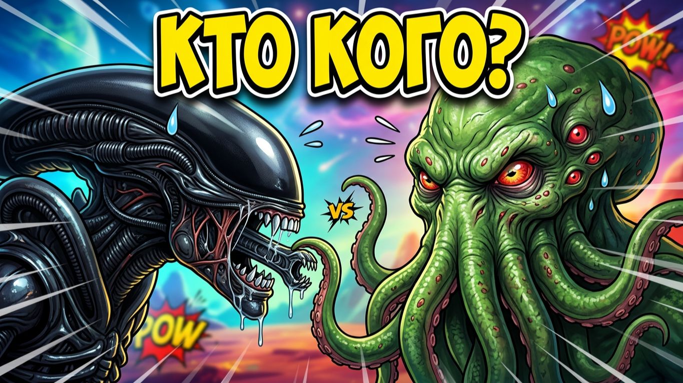 Ктулху против Чужого !!! Лучшие МЕМЫ !!!