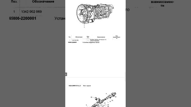 65806 евро 5 КамАЗ каталог запчастей для покупки запчастей ремонта эксплуатации техническому обсл.