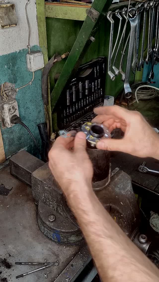 Замена щёток стартера.