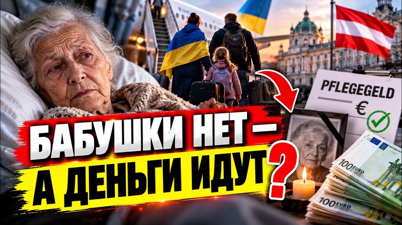 Бабушка умерла, а деньги всё шли? Скандал с украинской семьёй в Австрии. #беженцыизукраины #новости