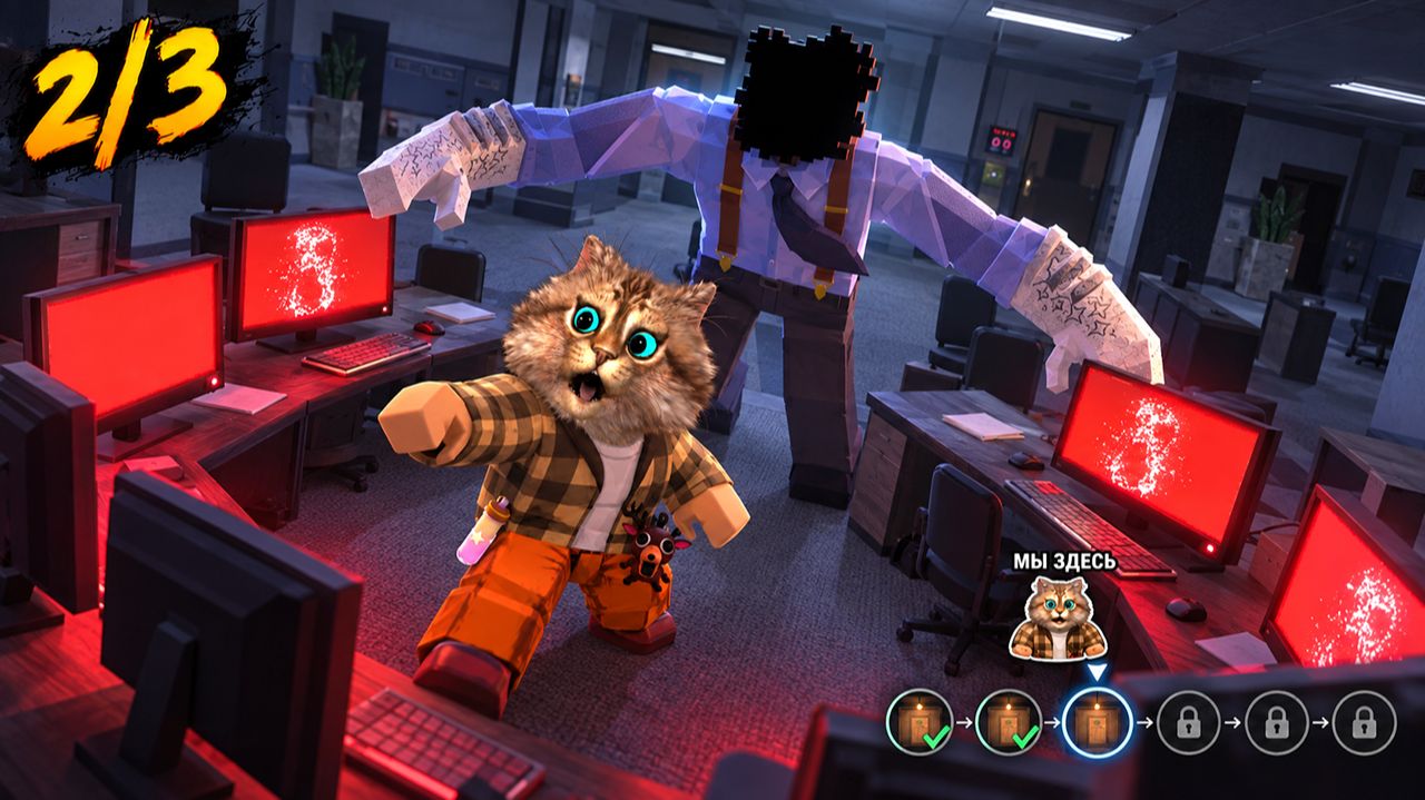 Я ПРОХОЖУ ROBLOX DOORS ОТ САМОГО НАЧАЛА ДО КОНЦА! ЧАСТЬ 2 😱 Весёлый Кот