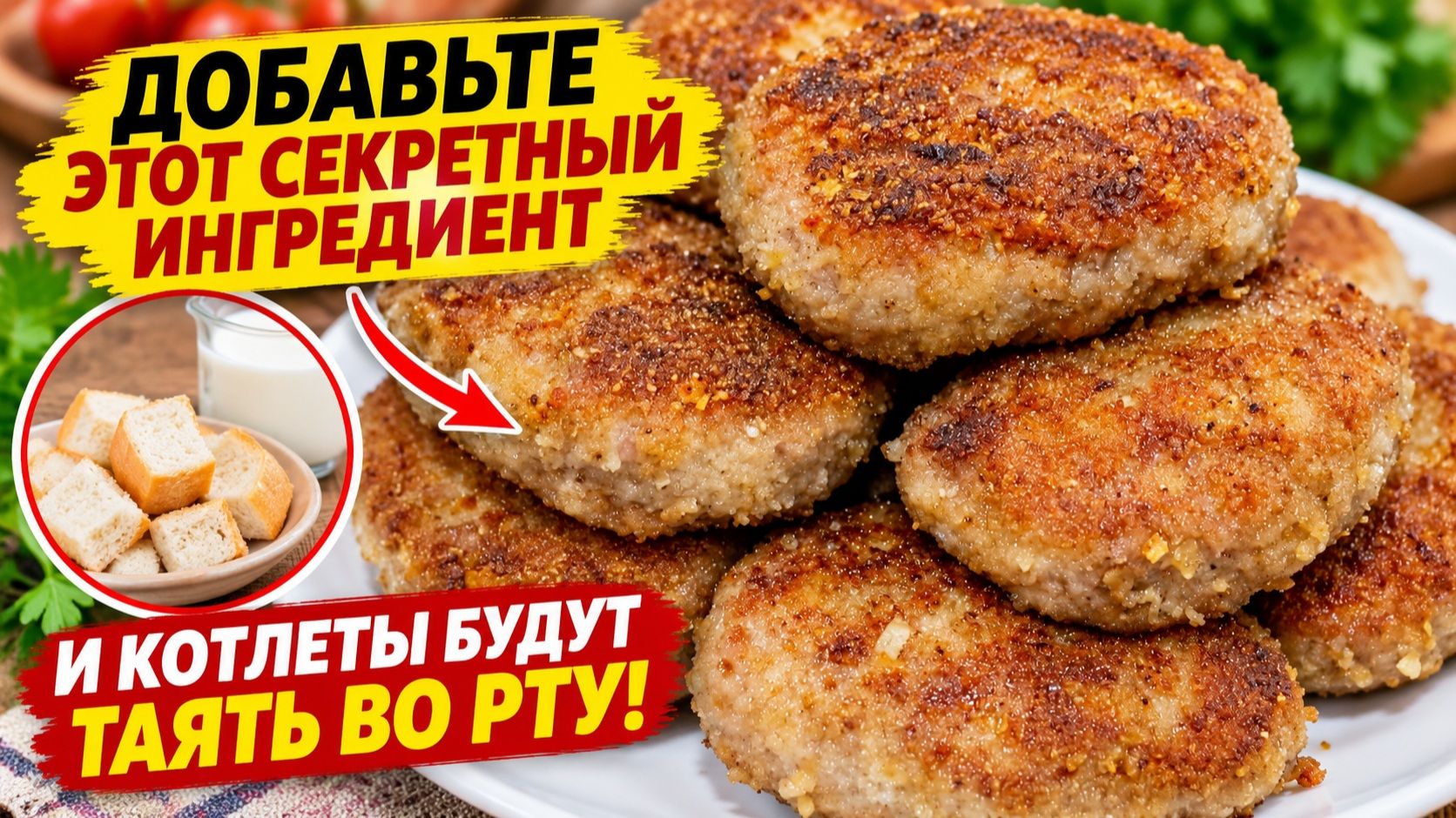 ДОБАВЬТЕ ЭТОТ СЕКРЕТНЫЙ ИНГРЕДИЕНТ В ФАРШ, и котлеты будут таять во рту!