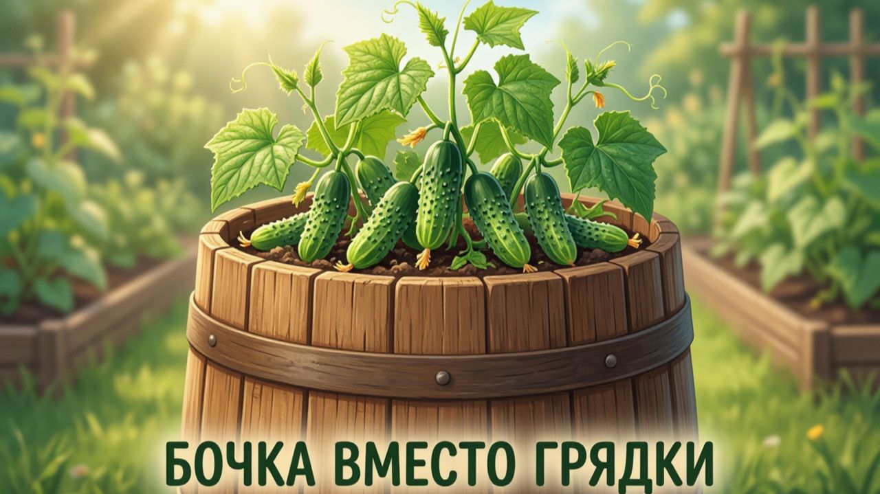 Огурцы в бочках