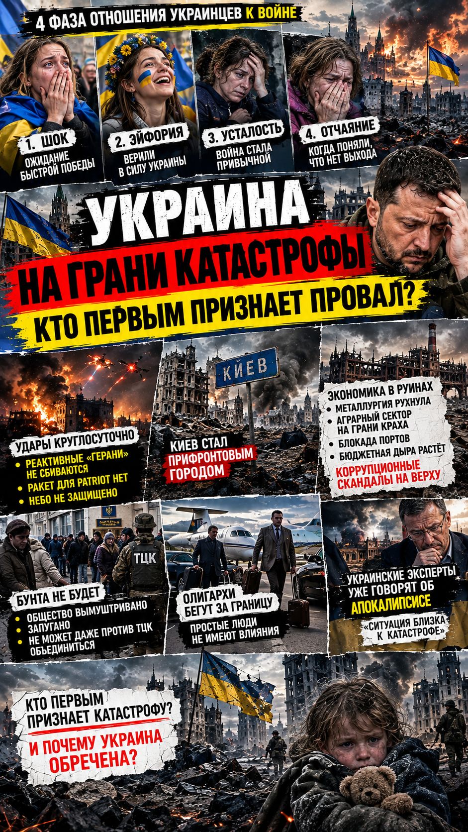 Украина входит в 4-ю фазу: украинцы начали прозревать - что происходит в тылу ВСУ — смотри до конца