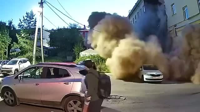Попавшее на камеру