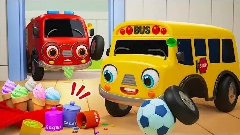 Песенка про школьный автобус #мультик для детей# яркий