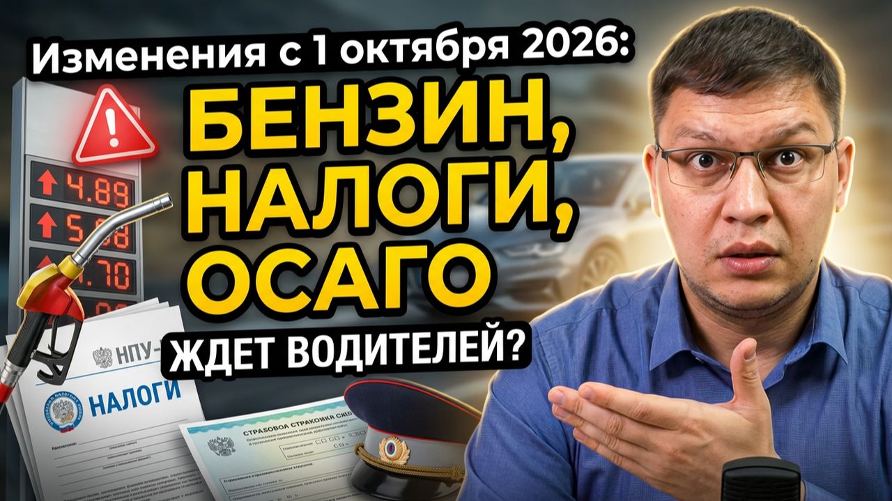 Что ждет водителей с 1 октября 2026: полный разбор