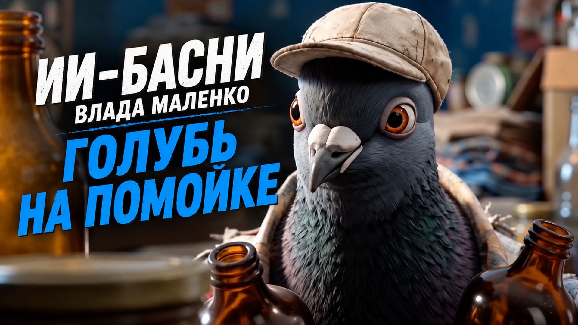 ИИ-БАСНИ. Автор Влад Маленко. Голубь на помойке. Смотреть онлайн