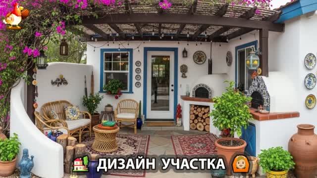 Стильный дизайн двора на даче для души и отдыха фото идеи для вдохновения (6)