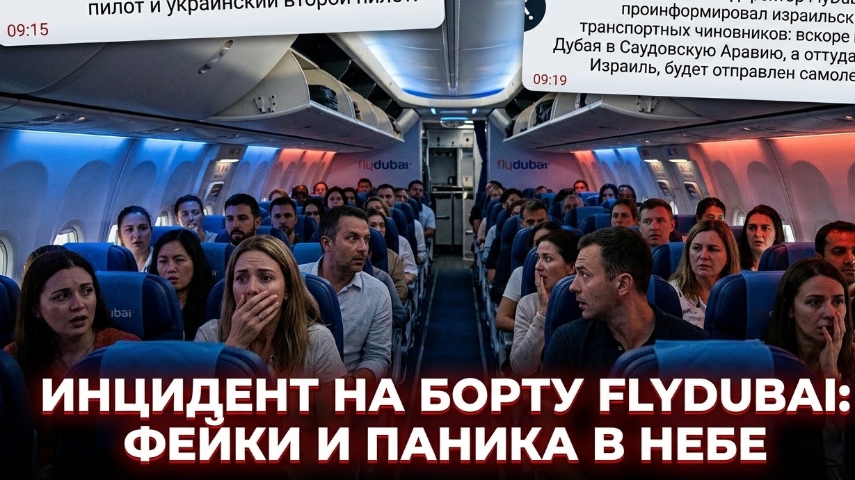 Про инцидент в самолете  Flydubai