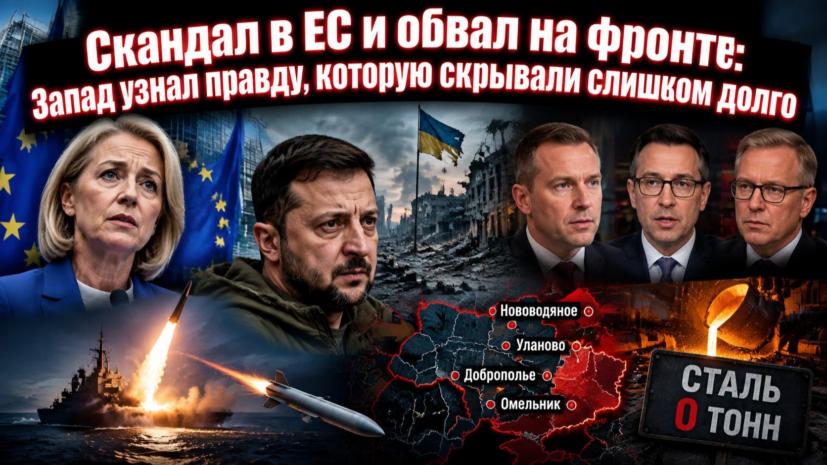 Прозрение, которого никто не ждал: Киев под ударом, ЕС в панике, Украина без стали и мобилизации