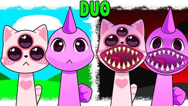 My Sprunki OC DUO: Крошечная аномалия и рыбья аномалия (из Animal Hospital) | Переход 1-й ФАЗЫ
