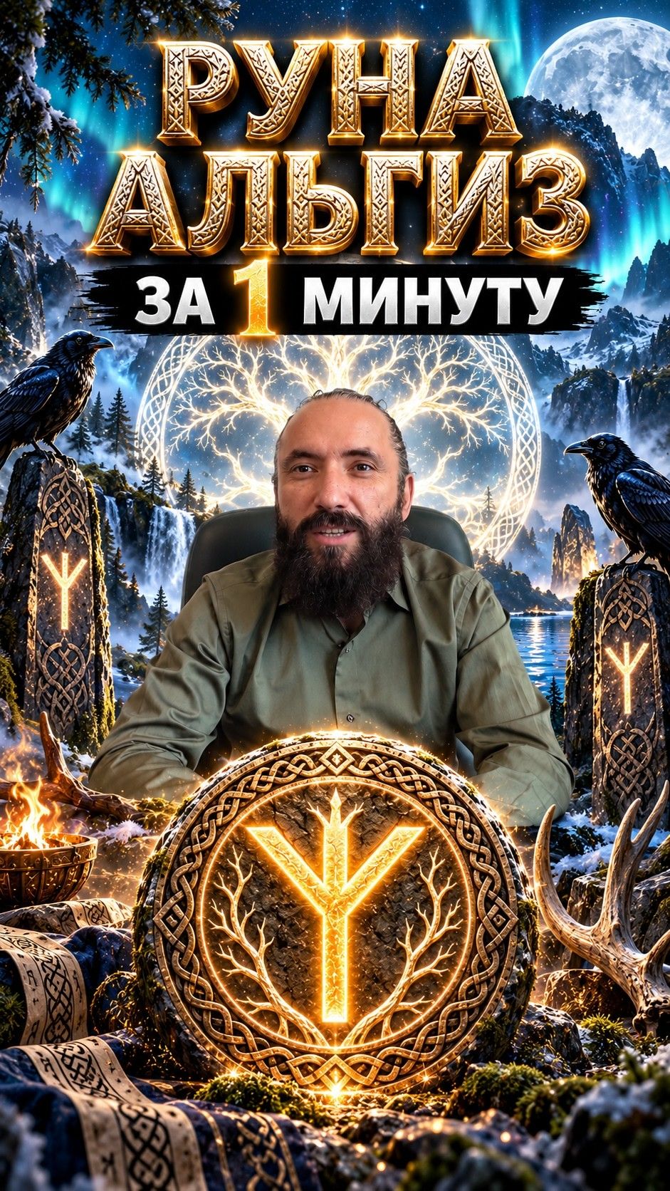 Руна Альгиз за 1 минуту. Значение и обзор руны Альгиз #shorts #руны #альгиз #рунаальгиз #рунолог