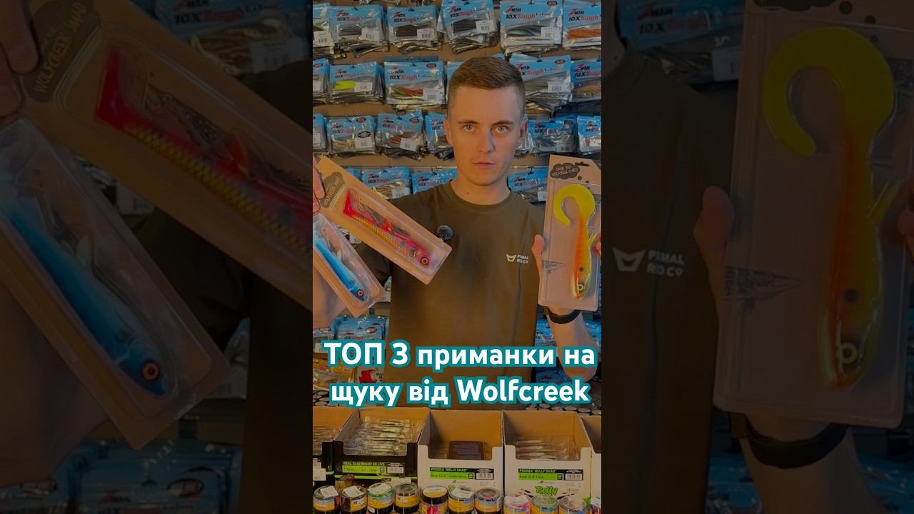 ТОП 3 приманки на щуку від Wolfcreek  #beregfishing #спінінг #fishing #carpfishing #carp