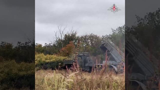Боевая работа расчета РСЗО «Торнадо-Г» ГрВ «Запад»