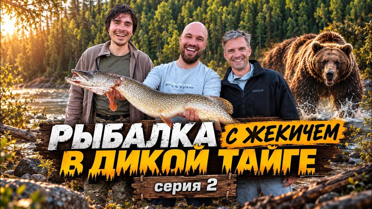 Рыбалка в ДИКОЙ ТАЙГЕ с Жекичем Дубровским. Серия 2