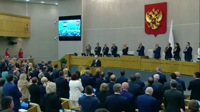 Выступление В.В.Путина: Первое заседание Госдумы девятого созыва 30.9.26