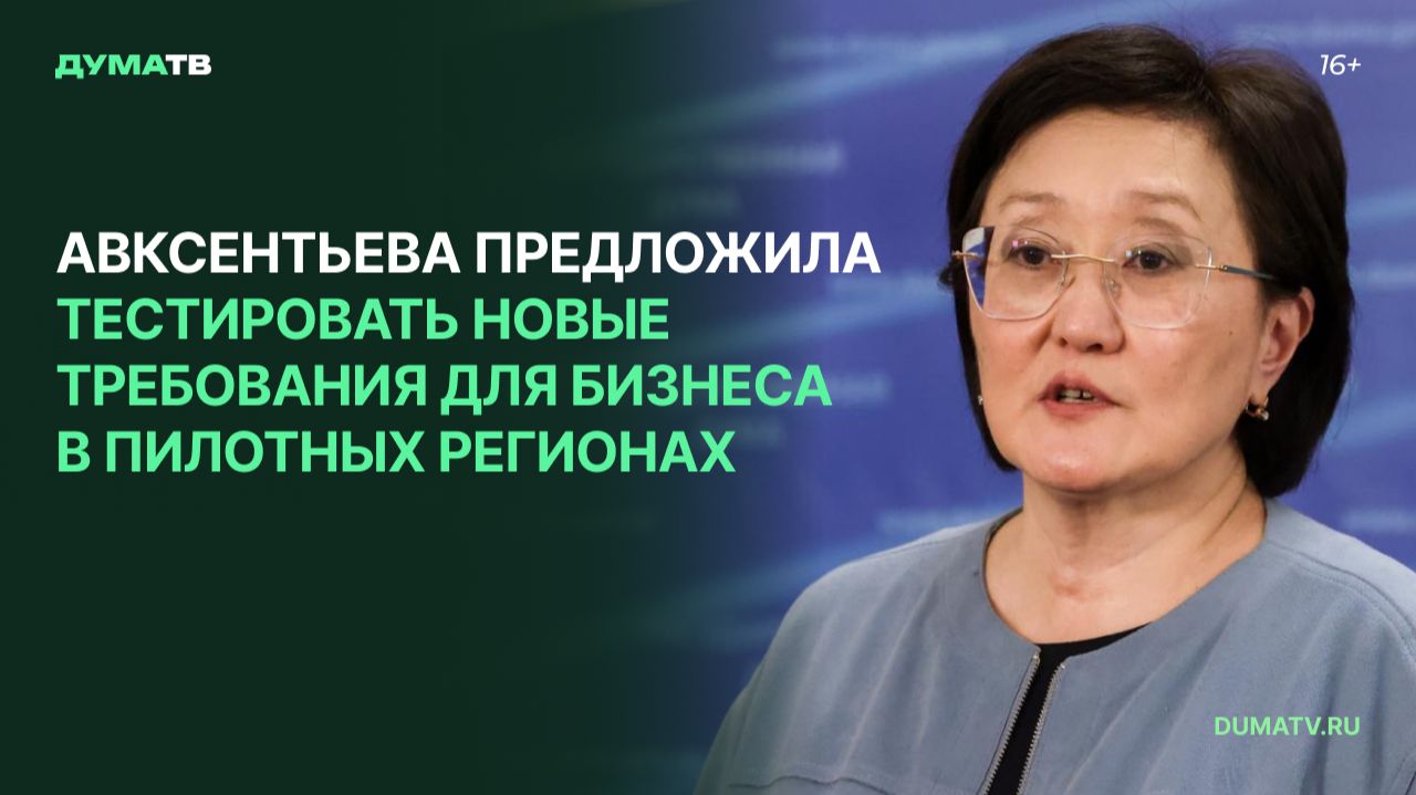 Авксентьева предложила тестировать новые требования для бизнеса в пилотных регионах