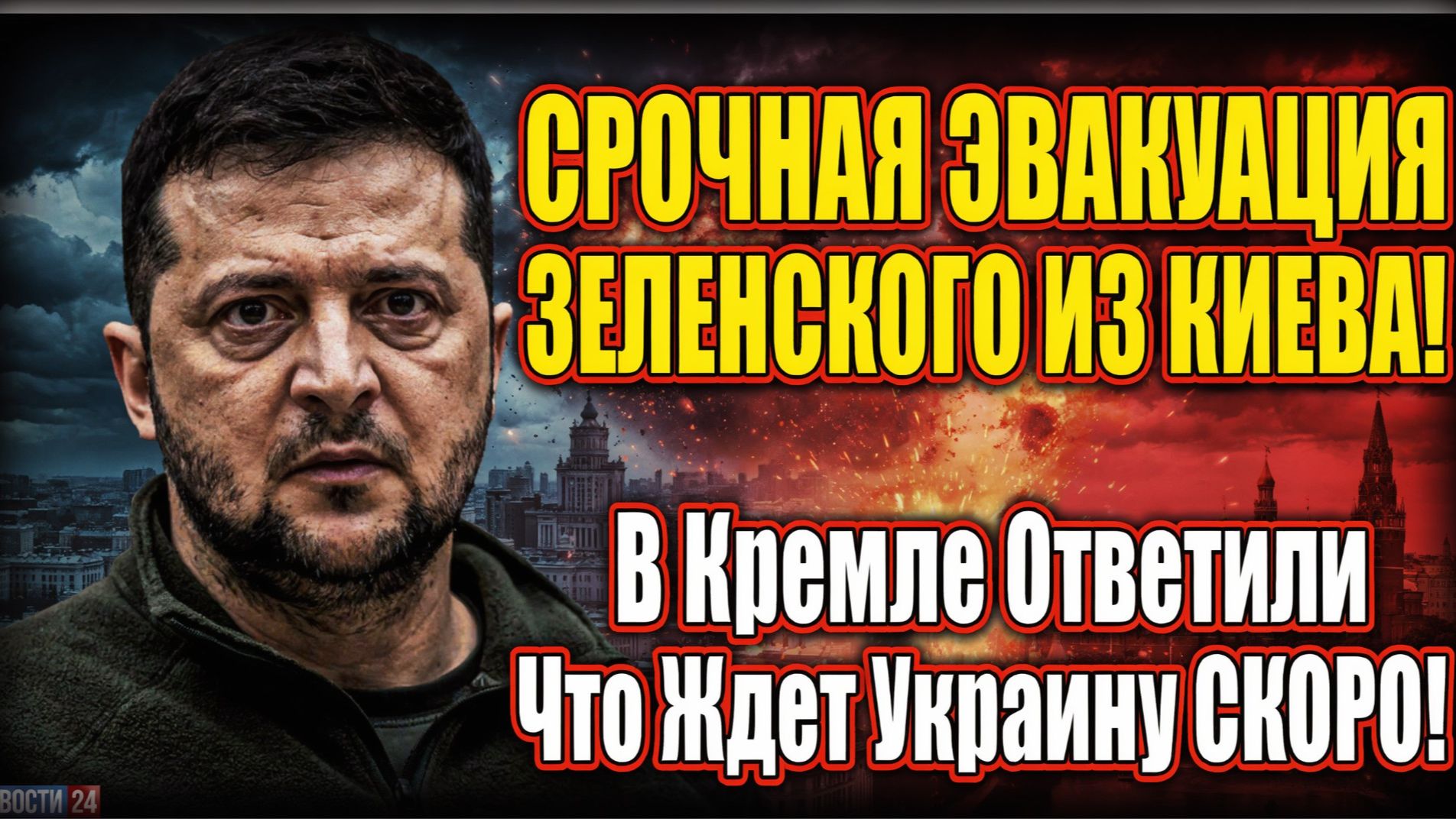 СРОЧНАЯ ЭВАКУАЦИЯ ЗЕЛЕНСКОГО ИЗ КИЕВА!-Последние Свежие Новости РФ Украина