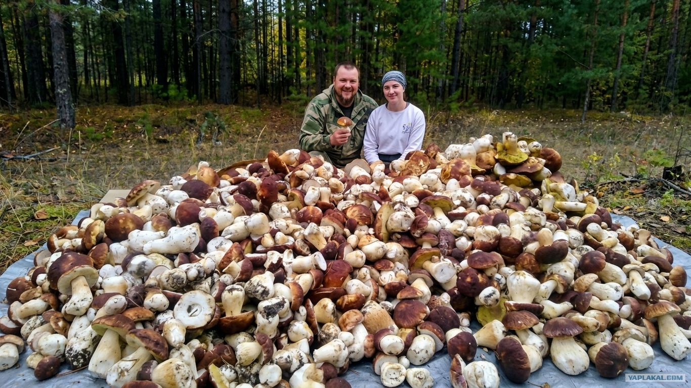 ОНА КРИЧАЛА КОГДА УВИДЕЛА ИХ В ЛЕСУ. СБОР ГРИБОВ. БЕЛЫЕ ГРИБЫ