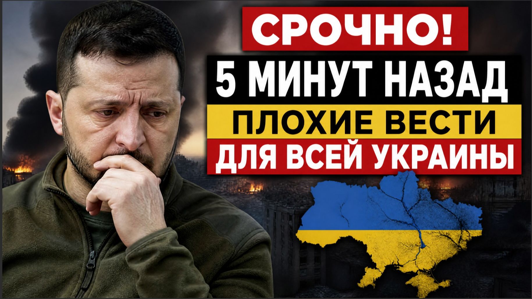 ⚡Срочно! 5 Минут Назад Плохие Вести для Всей Украины и Зеленского!