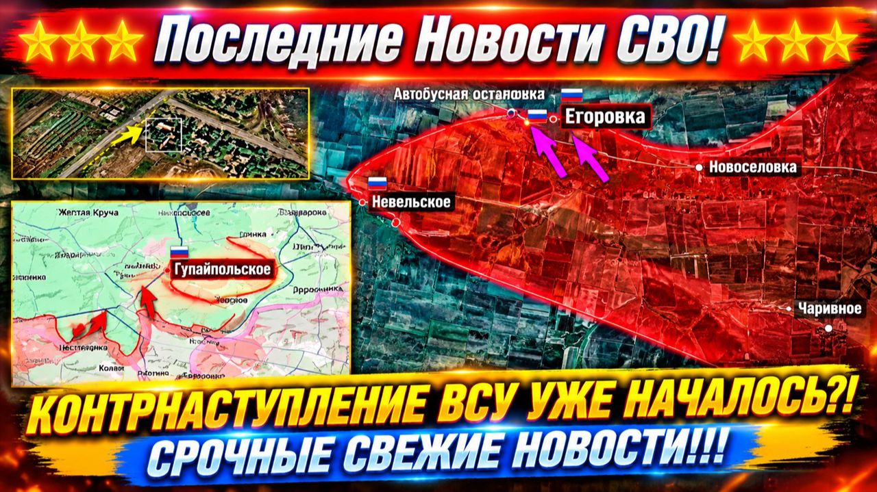 Сводка с фронта СВО и карта боевых действий на Украине сегодня 01.10.2026