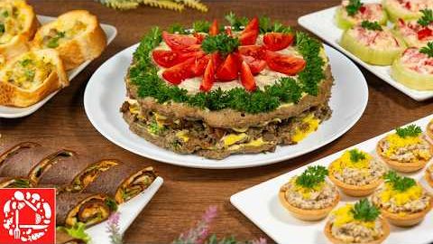 5 ОСЕННИХ ЗАКУСОК на ПРАЗДНИЧНЫЙ СТОЛ! Красиво, вкусно и просто