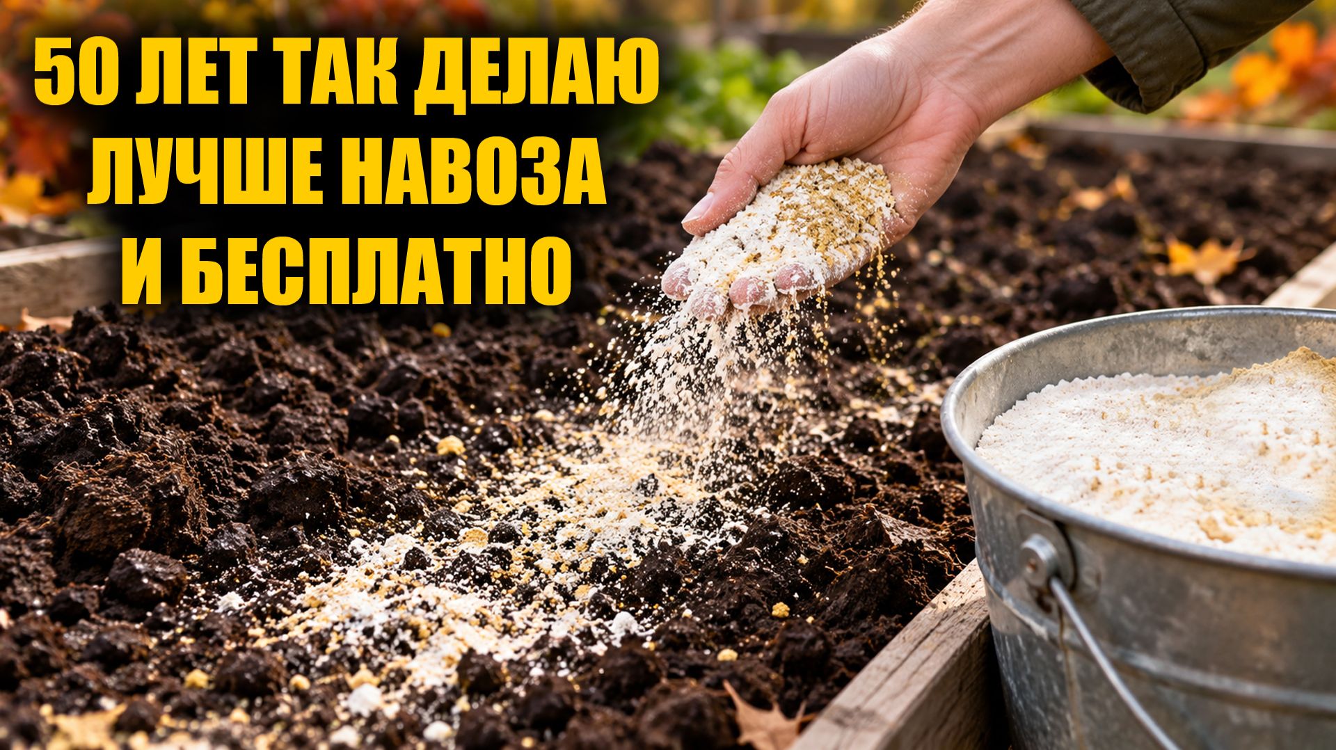 Не сейте сидераты осенью! Посыпьте этим землю вместо сидератов, удобрений и навоза!