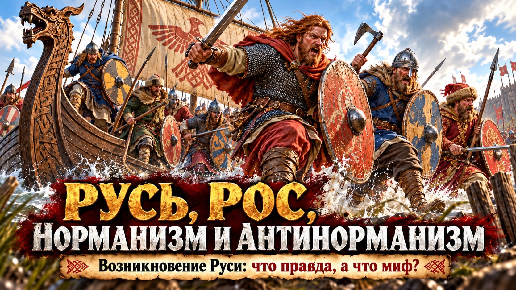 Стрим в 15 00 Возникновение Руси. Название Русь, Рос, норманизм и антинорманизм