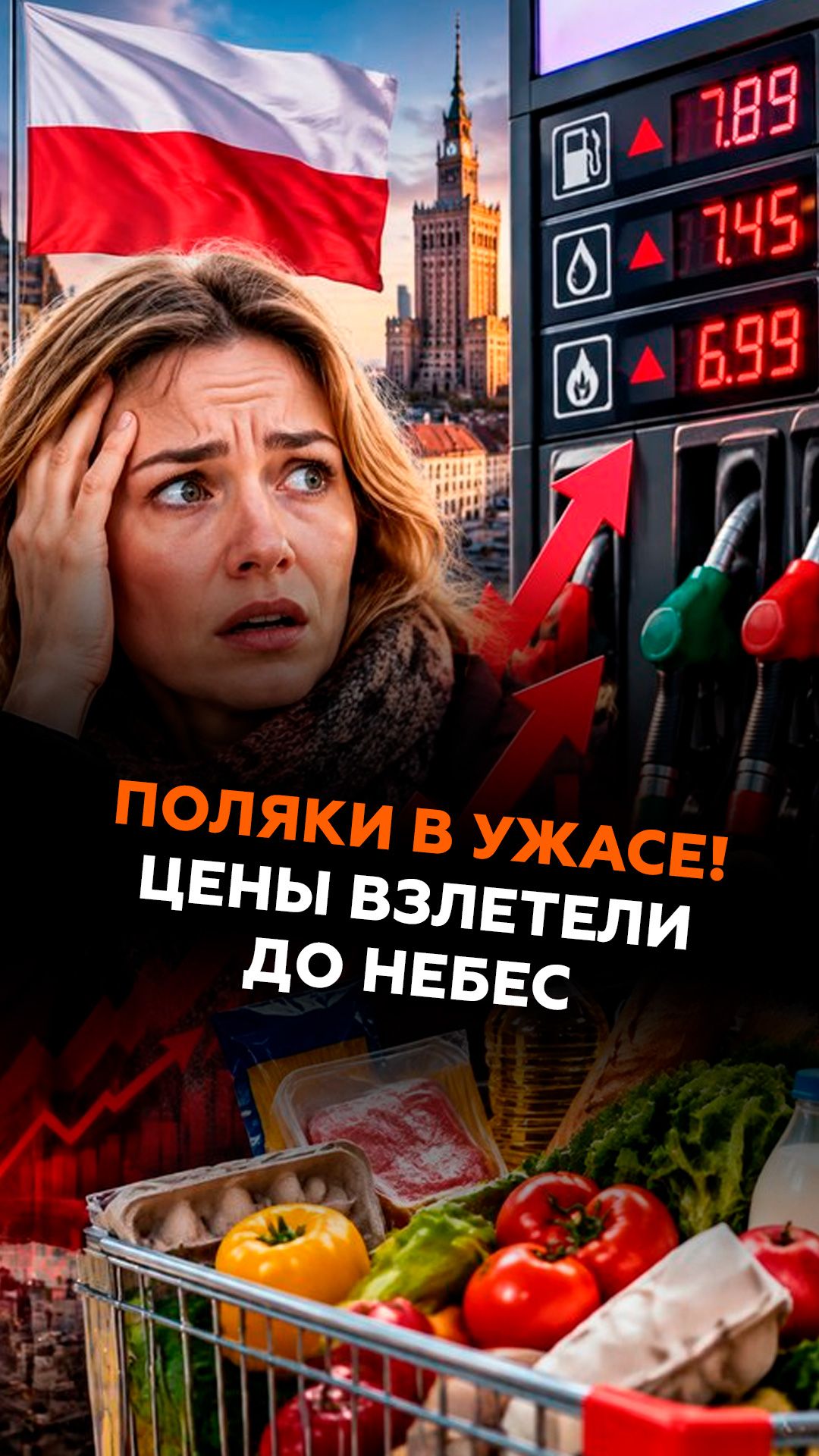 Поляки в ужасе! Цены взлетели до небес #польша #новости #экономика #кризис #инфляции