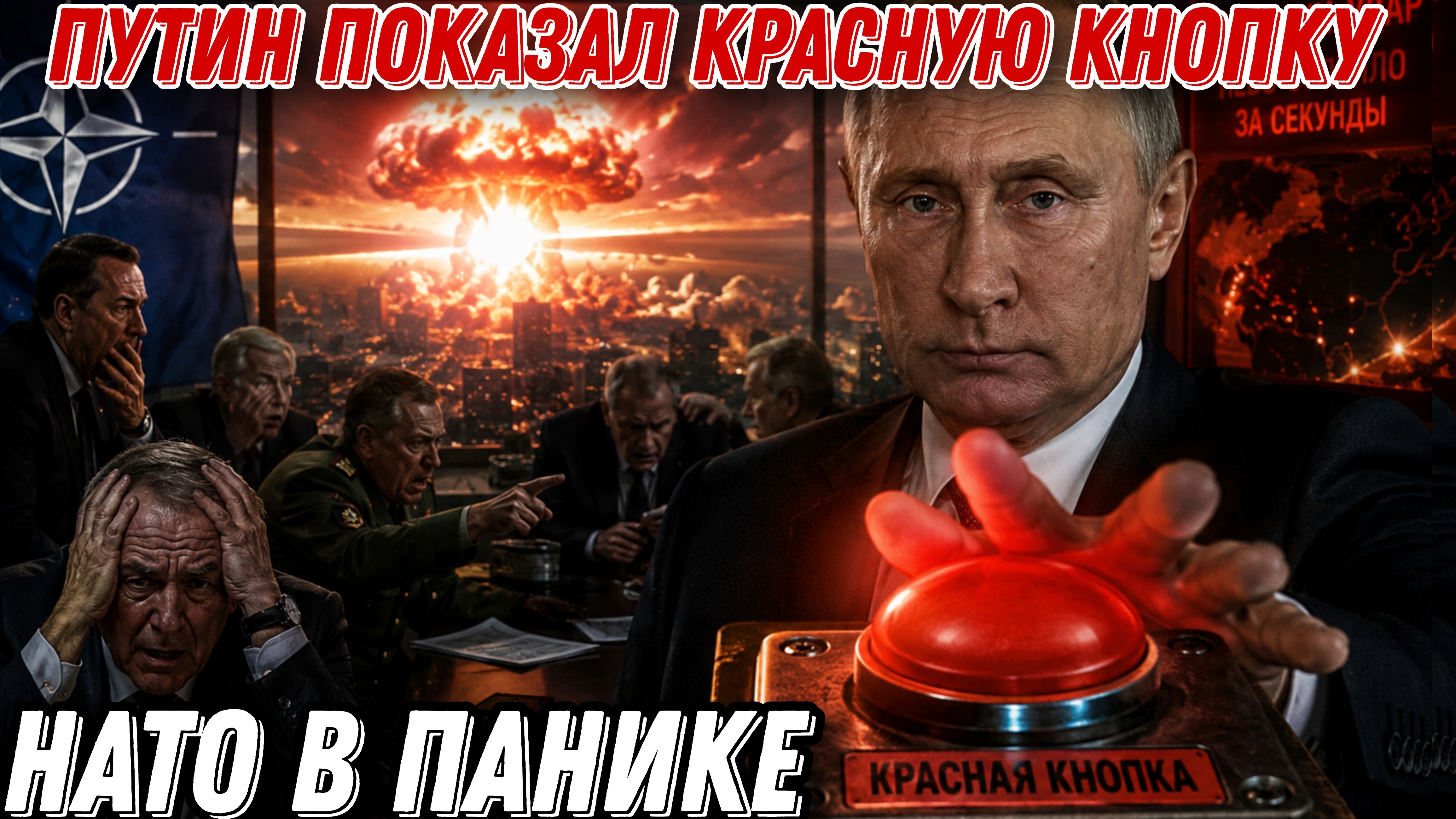 Ну вот и дождались! В НАТО паника: РФ показала красную кнопку. Небо ослепло за секунды.