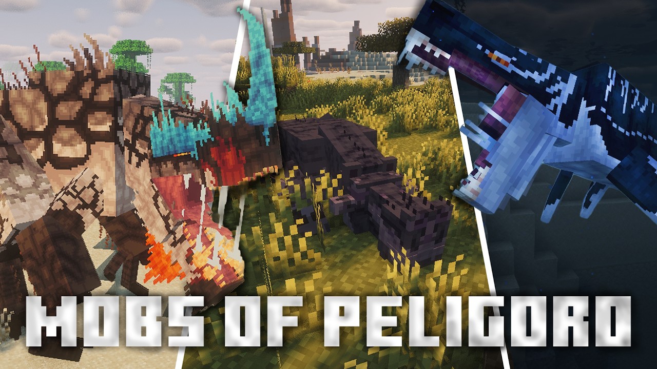 Зрелищные Мобы of Peligoro [ Minecraft Mod Showcase by @YVGator 26.1 ]