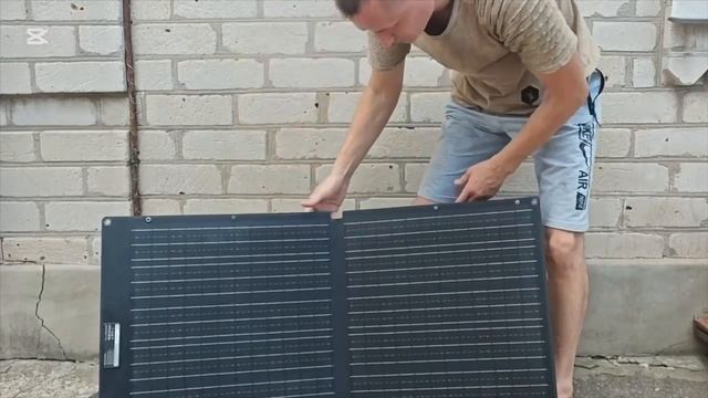 ALLPOWERS SOLAX SE100 — складная солнечная панель мощностью 100 Вт для зарядки портативных электрост