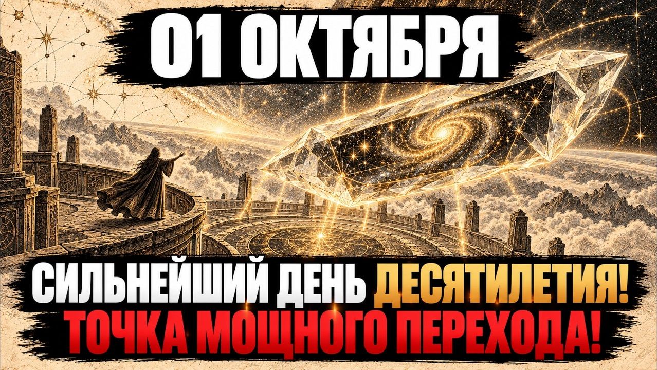 01 ОКТЯБРЯ — РЕДЧАЙШИЙ ПЛАНЕТАРНЫЙ ЦИКЛ! ВЫ ДОЛЖНЫ БЫТЬ ГОТОВЫ! 💖