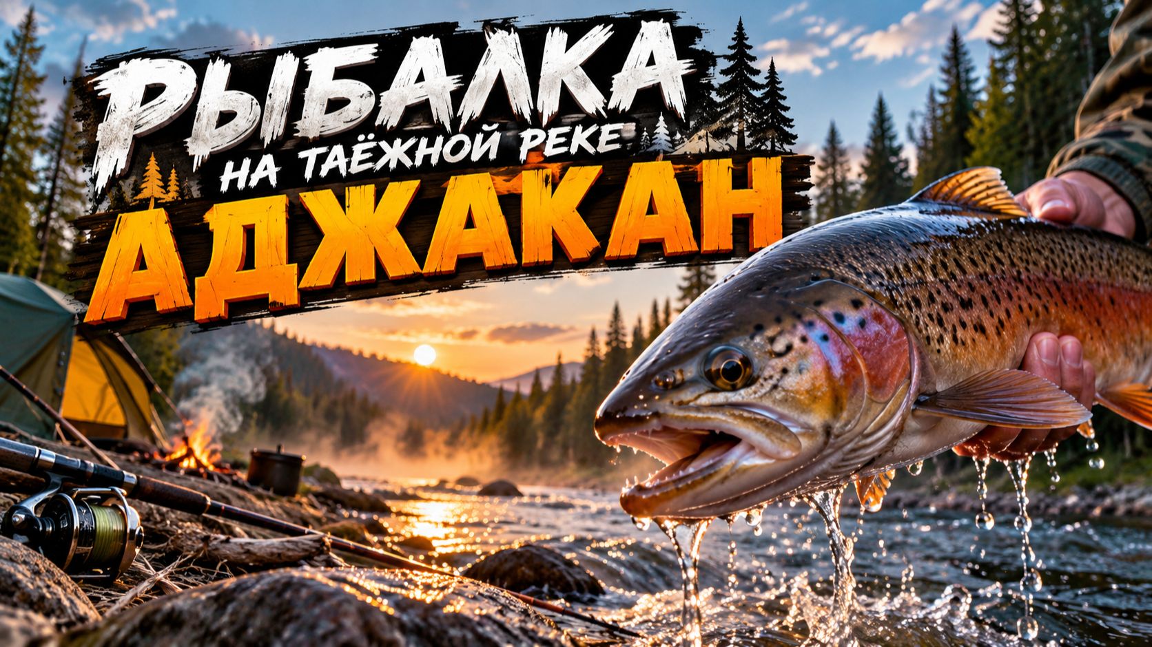 Золотая осень в тайге: Рыбалка на реке Аджакан, 30.09.26