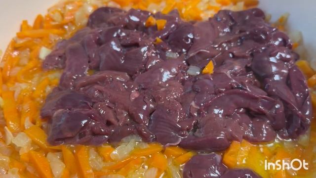 Печень куриная в сметане проще простого !