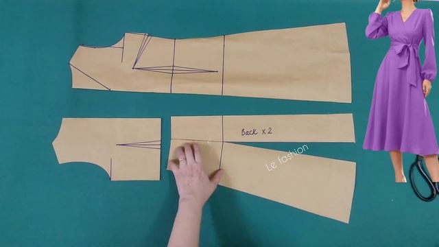 Моделирование платье с запахом