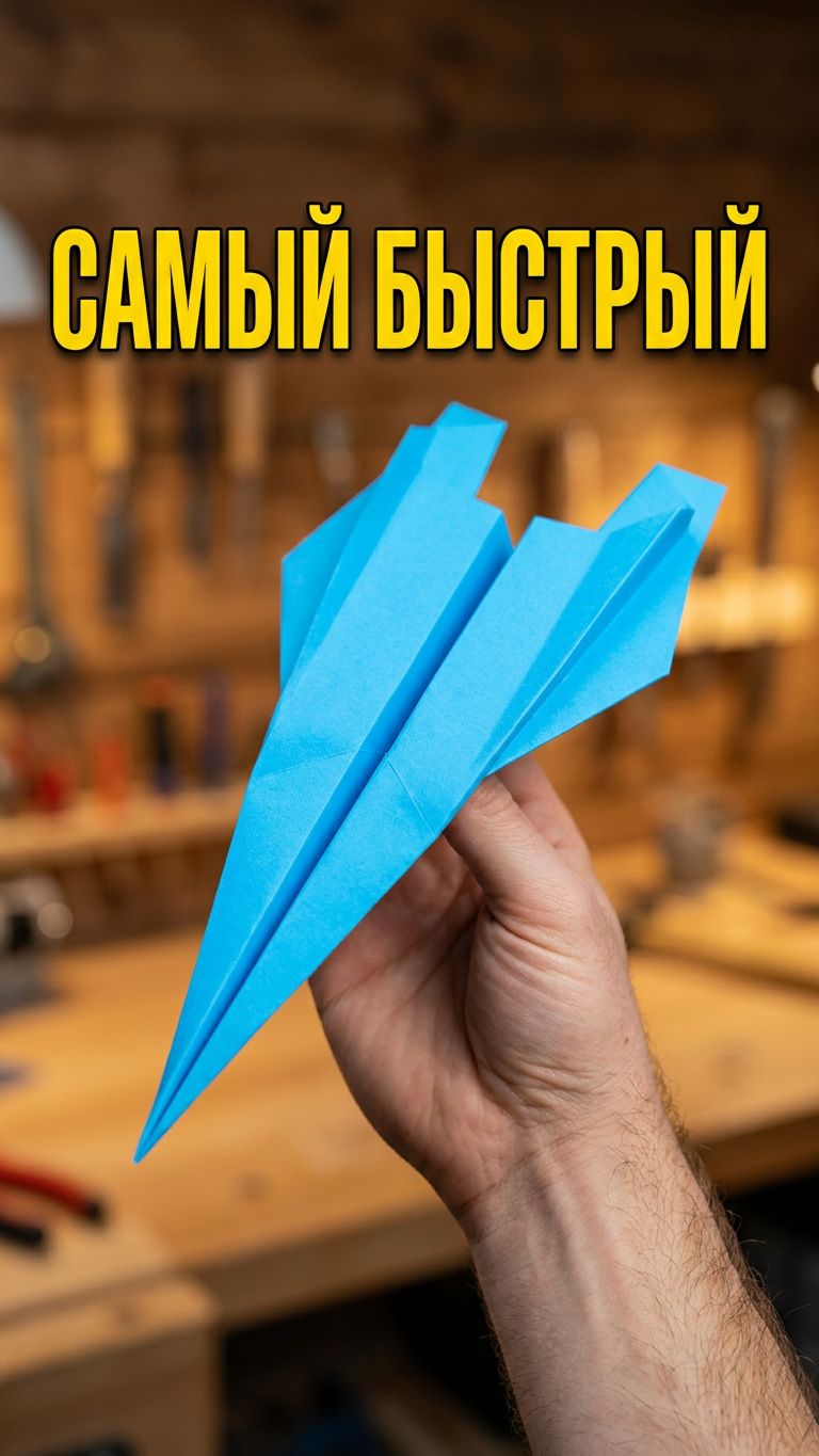 Учимся делать бумажный самолётик