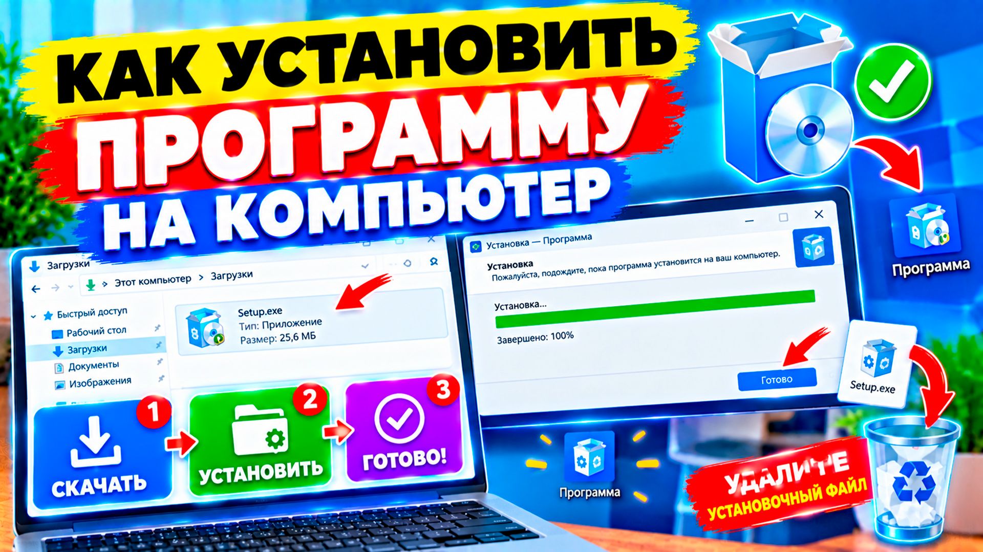 Работа с Компьютером