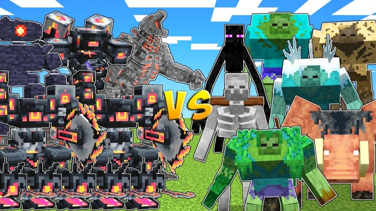 РОБОТЫ VS МУТАНТЫ — кто победит в Minecraft?