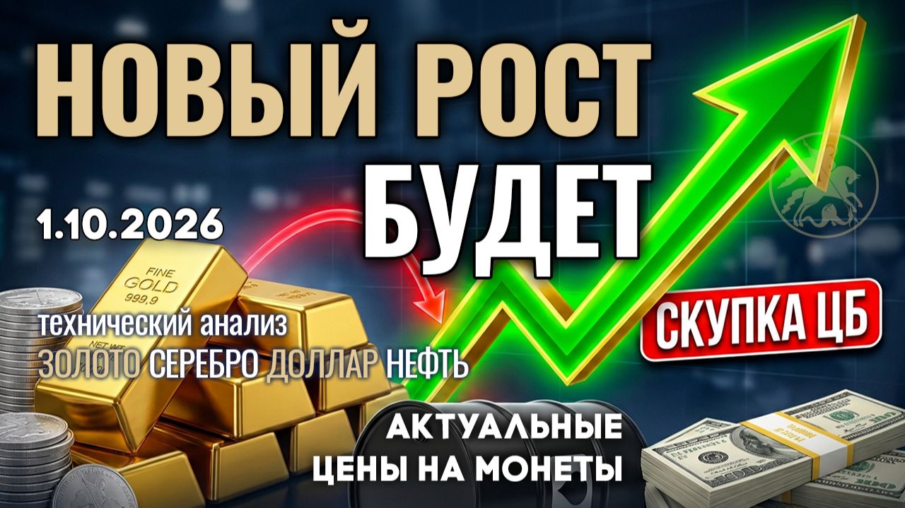 Технический анализ рынков золота, серебра, доллара и нефти