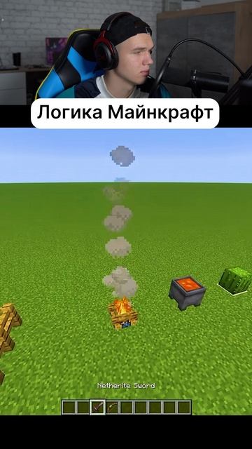 Типичная ЛОГИКА Майнкрафта!😂 #shorts #шортс #майнкрафт #minecraft #житель #база