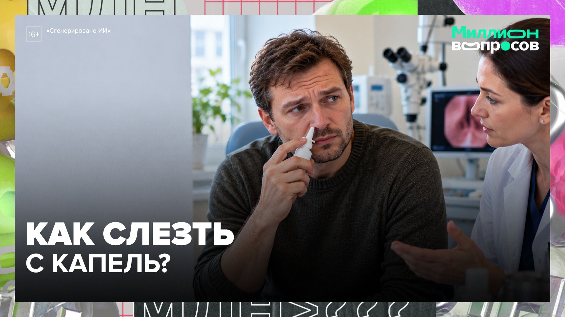 Как слезть с капель для носа и когда храп опасен: ЛОР отвечает на главные вопросы | Миллион вопросов
