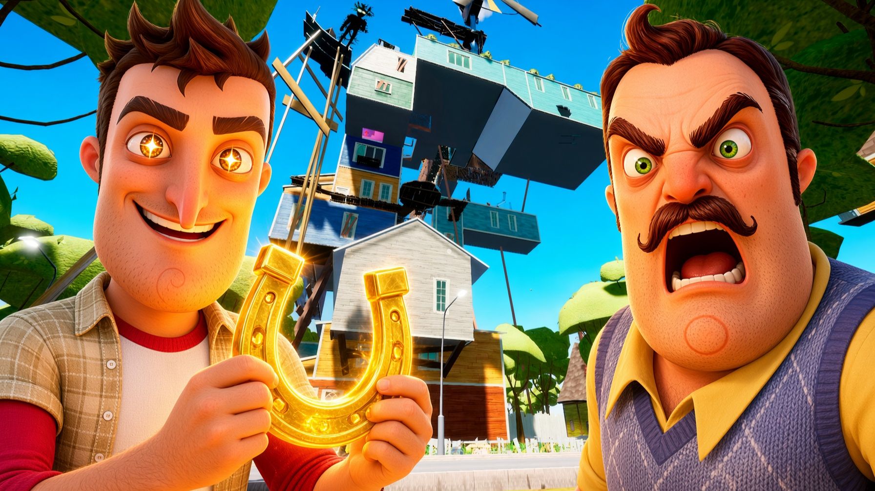 МНЕ ПРОДОЛЖАЕТ ФАРТИТЬ В ПРИВЕТ СОСЕД!ИГРА HELLO NEIGHBOR MOD Is There Anyone ПРОХОЖДЕНИЕ