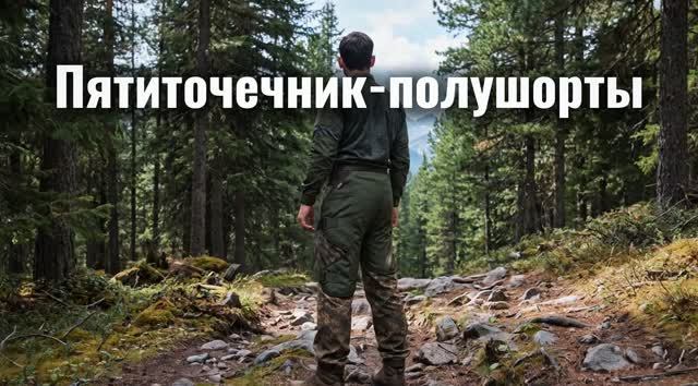 Пятиточечник туристический полушорты. Промо-ролик.