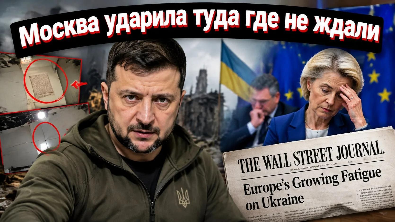 Россия нанесла новый удар пока Зеленский снимал очередной ролик