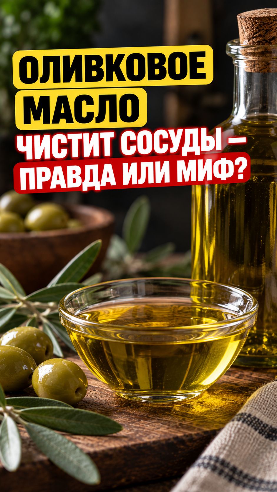 Оливковое масло чистит сосуды: правда или миф? #здоровье