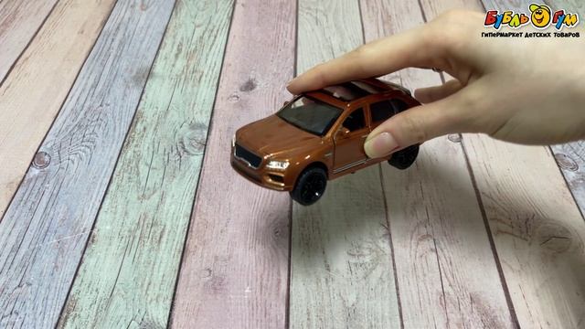 Машинка коллекционная LANSON TOYS Vroomix Кроссовер металлическая инерционная со светозвуковыми эффектами коричневая с 3лет в ассортименте - видео