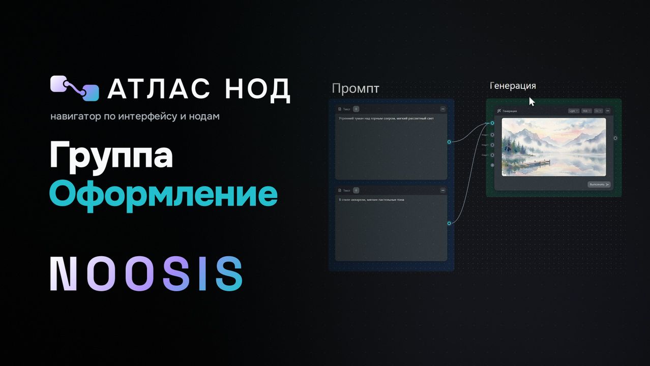 Атлас нод. Оформление