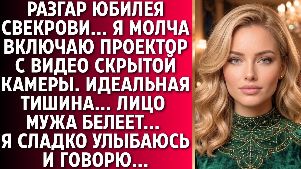 ИСТОРИИ ИЗ ЖИЗНИ/На юбилее свекрови я включила проектор с видео/Аудиорассказы аудиокниг свекровь муж